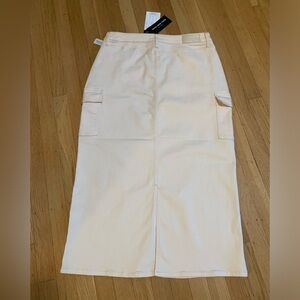 NWT MARC NEW YORK DENIM MIDI ECRU JEAN SKIRT IN SIZE 10